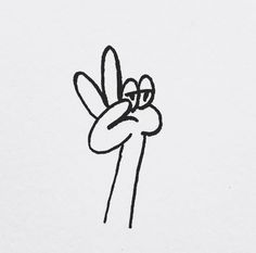 a black and white drawing of a hand with the letter d on it's fingers