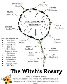 Diy Witchy Jewelry, Witch Jewelry Diy, Witch Rosary, Witches Rosary, Norse Witch, Wicca Goddess, Spirit Witch, Goddess Magick, Wicca Jewelry