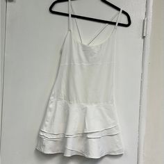 Offline By Aerie White Dress Crisscross Straps Size Small White New Without Tags Casual Mini Dress With Crisscross Straps For Day Out, Casual Mini Dress With Crisscross Straps For Brunch, Summer Crisscross Mini Dress, Casual Cross Back Mini Dress For Summer, Casual Cross-back Mini Dress For Summer, Casual Strappy Mini Dress For Day Out, Casual Strappy Mini Dress For Brunch, Offline By Aerie, Criss Cross