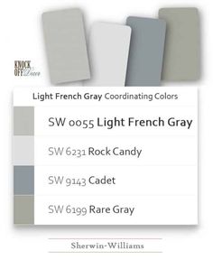 some gray and white paint colors