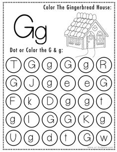 the letter g worksheet for preschool to learn how to write and draw letters