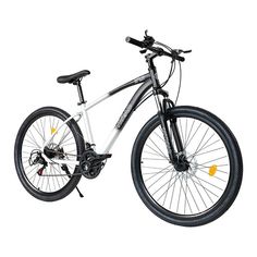 Outroad Mountain Bike 27.5 Inch Wheel 21 Speed Mountain Bicycle for Men and Women, High Carbon Steel Frame Road Bike with Daul Disc Brakes Suitable for Outdoor Sports and Commuting Road Kids, Bicycle Pump, Mountain Bikes