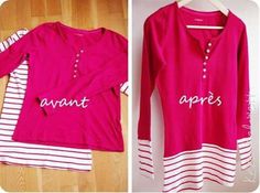 two different shirts with the words apres printed on them, one in pink and white