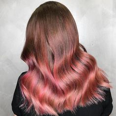 How to Get the Rose Brown Hair Look | Wella Professionals Brown Hair Color Black Women, Rose Brown Balayage, Hair Color Brunettes, Hair Color Black Women, Dipped Hair, Dyed Hair Pastel