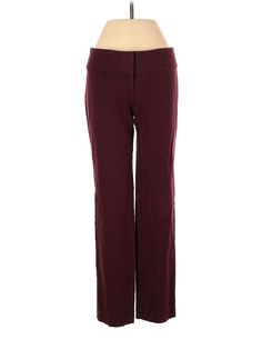 Ann Taylor LOFT Casual Pants Size: 0 Burgundy Bottoms - used. 6% Spandex, 41% Rayon, 53% Cotton, Regular, Mid/Reg Rise | Ann Taylor LOFT Casual Pants - Mid/Reg Rise: Burgundy Bottoms - Size 0 Ann Taylor Loft, Ann Taylor, Casual Pants, Womens Bottoms, Women Handbags, Loft, Spandex, Handbags, Pants