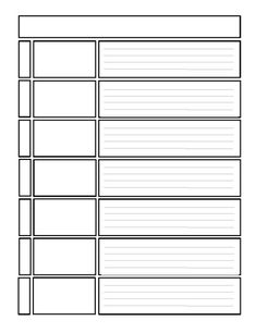 a blank sheet of paper with lines on it