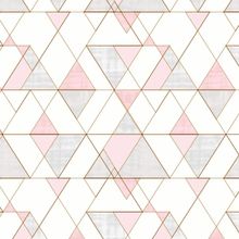 an abstract geometric pattern with pink and white colors