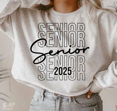 Hoodies Design Ideas, Senior Sweatshirts, Senior Class Shirts, Senior Year Fun, School Shirt Designs, Class Shirt, School Spirit Shirts, Svg Shirt, Senior Shirts