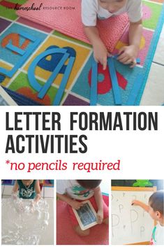 letter formation activities for kids to do with letters