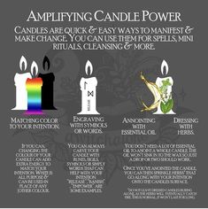 Wicca Recipes, Witchcraft Candles