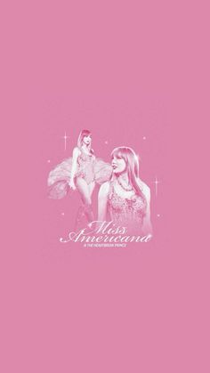 two girls with wings on pink background