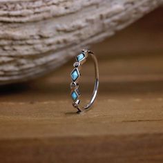 Tulum Stacking Band - Women's Marquise Turquoise CZ Stacking Ring Antler Rings, Stone Stacking, Cute Promise Rings, Antler Ring, Stacking Bands, Ring Sale, Cz Stone, Tulum, Metal Rings