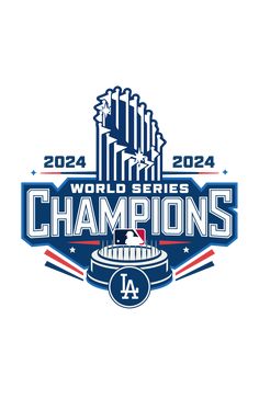 the logo for the 2012 world series champs, which is on display at the los angeles dodgers