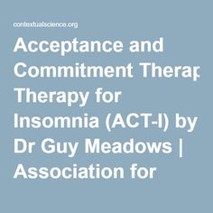 Acceptance And Commitment Therapy Values, Dsm-5-tr Book, Behavioral Science, Insomnia, Acting, Sleep