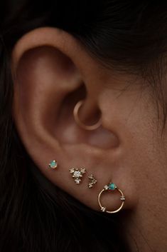 Delicate 14k Gold-filled Pierced Earrings, Dainty Gold Pierced Ear Cuff, Wwake Earring, Dainty Gold-plated Ear Cuff, Delicate 14k Gold-filled Tiny Earrings, Silk Slip Dress, Fine Jewelry Collection, Recycled Gold, 10k Gold