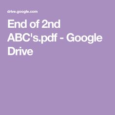 the end of 2nd abc's pdf - google drive is shown in white