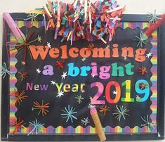 a welcome sign for a bright new year