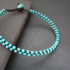 3mm Blue Turquoise Braid Wax Cord Hippie Anklet Women Anklet - Etsy Adjustable Turquoise Anklet With Tiny Beads, Adjustable Turquoise Anklets With Round Beads, Turquoise Round Beads Anklet For Festivals, Turquoise Round Beads Anklets For Festival, Turquoise Anklets With Round Beads For Festivals, Turquoise Beaded Anklets, Casual Beaded Turquoise Anklets, Casual Turquoise Beaded Anklets, Turquoise Anklets With Colorful Beads For Gift