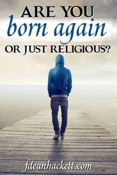 Wow! This is an important question that everyone who calls themselves a Christian needs to answer. Are you born again, or are you just religious? Born Again, Bible Devotions, Bible Teachings, Bible Knowledge, Bible Lessons, Christian Inspiration, Faith In God, Christian Life, Christian Faith