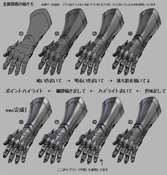 the instructions for how to draw an iron man hand and wrist armor from spider - man