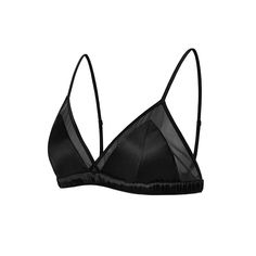 PRICES MAY VARY. 93% Silk and 7%Spandex (exclude elastic band and mesh), 19mommes. Super pretty and extremely comfortable,Woven Satin Fabric Looks Luxurious Soft triangle (not full coverage) bralette trimmed in soft mesh, adjustable straps, lined cups with removable padding provide enough support if you don't want lots of support, very simple bralette for relaxed and relaxing use Three-column and two-row hook-and-eye back closure, free of wires feels excellent soft on the skin Good choice for al Baddie Vibes, Satin Bralette, Local Products, Cami Bra, Invisible Bra, Strappy Bralette, Bra Pattern, Mesh Bra, Lounge Lingerie