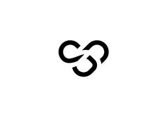 the letter s is made up of two intertwined hearts