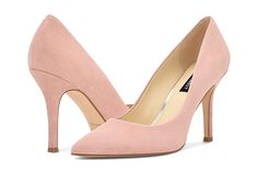 Nine West Flax Pump - High Heels : New Blush Suede : Put a sleek spin on your Monday morning look when you add these dashing heels to your wardrobe! Please note: this is the former version of the Fifth9x9 pump. The updated design can be found on SKU# 8947242. Available in a variety of different uppers. Available in a variety of different uppers including synthetic and leather materials. Easy slip-on wear. Pointed toe adds a touch of sophistication. Wrapped heel. Man-made lining. Lightly cushioned man-made footbed. Wrapped stiletto heel. Man-made sole. Imported. Measurements: Heel Height: 3 1 2 in Weight: 7 oz Product measurements were taken using size 7.5, width M. Please note that measurements may vary by size. Weight of footwear is based on a single item, not a pair. Blush Padded Heels, Blush Pointed Toe Heels, Blush Ankle Strap Heels With 4-inch Heel, Blush Pumps, Pink Suede Heels With 4-inch Heel, Blush Pointed Toe Heels With 4-inch Heel, Capsule Wardrobe Work, Wrap Heels, Nine West Shoes