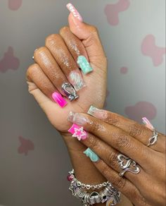 Hello Nails, Cute Acrylic Nail Designs, Pretty Nail Art Designs