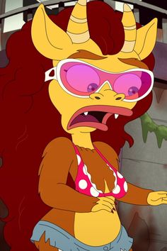 Connie Big Mouth Costume, Mona Big Mouth, Connie Big Mouth Fanart, Big Mouth Pfp Connie, Connie Big Mouth Drawing, Connie Big Mouth Icon, Lola Big Mouth, Connie Big Mouth