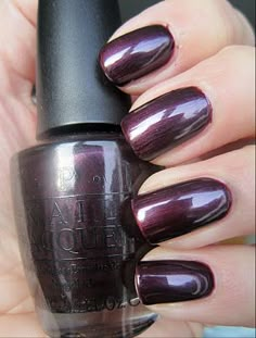 Bug Wedding, Nails Dark, Purple Nail, Nail Colours, Dark Nails, Nail Polish Designs