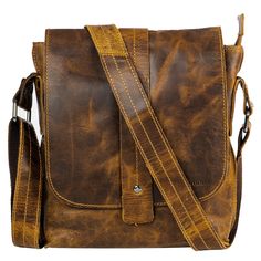 This GREENWOOD Bag made from full-grain cowhide leather offers quality materials and a timeless design. Larger items fit well into the two-part main compartment. Smaller items, such as cell phones, wallet or writing utensils, can be stored in the practical organizer compartment with style holders. In addition, another zipped inner compartment offers space for valuable items. The convenient use of the bag allows an adjustable shoulder strap as well as a practical magnetic closure system. Each bag is an absolutely unique piece that has been handmade. Width 22cm Height 24cm Depth 6cm Weight 0.35 kg 100% genuine leather  Split main compartment with zip pocket for valuables  Organizer pockets and pencil loops in the front main compartment  Zip pocket on the back of the bag  Practical magnetic l Everyday Carry Textured Leather Brown Bag, Brown Textured Leather Bag For Everyday Carry, Brown Textured Vegetable Tanned Leather Bags, Oiled Leather Rectangular Satchel For Daily Use, Rectangular Oiled Leather Satchel For Daily Use, Daily Use Rectangular Oiled Leather Satchel, Oiled Leather Satchel Shoulder Bag For Daily Use, Oiled Leather Satchel For Daily Use, Luxury Oiled Leather Crossbody Travel Bag