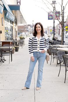 Black Bootcut Jeans, Wardrobe Pieces, Petite Jumpsuit, Big Shirt, Late Winter, Denim Trends, Mother Denim, Wardrobe Basics, V Neck Cardigan