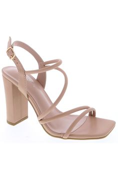 Strappy design Open toe Ankle strap with closure Gold-tone hardware Block heel measures approx. 4.5" Hills Footwear, Nude Heels Wedding, Prom Shoes Wedges, Prom Shoes Pumps, Flat Prom Shoes, Prom Shoes Sparkly, Prom Shoes Silver, Bridesmaids Heels, Champagne Heels