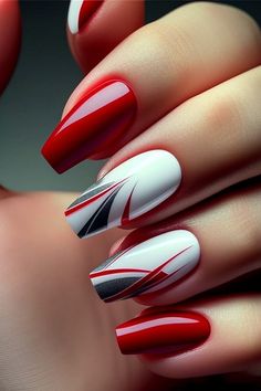 Manicure Tutorials, Abstract Nails, Work Nails, Cute Gel Nails, Short Acrylic Nails Designs, Classy Nails, Fancy Nails