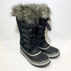 SOREL JOAN OF ARCTIC™ BOOT BLACK Sorel Joan Of Arctic, Sorel Joan, Sorel Womens, Winter Essentials, Leather Tassel, Waterproof Boots, Limited Stock, Chic Design, Black Boots