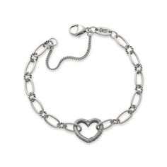 Buy Changeable Heart Charm Bracelet for USD 78.00 | James Avery Sterling Silver Link Jewelry With Extender, Elegant Sterling Silver Bracelet With Heart Charm For Everyday, Sterling Silver Bracelet With Extender, Elegant Everyday Sterling Silver Bracelet With Heart Charm, Elegant Sterling Silver Heart Charm Bracelet, Elegant Sterling Silver Heart-shaped Charm Bracelet, Sterling Silver Heart Pendant Bracelet With Charms, Sterling Silver Heart Bracelet With Adjustable Chain, Sterling Silver Heart Bracelet For Everyday