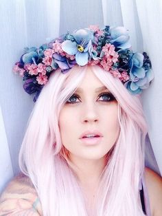 Hair Color Quiz, Flower Crown Hairstyle, Flower Crowns, Burning Man