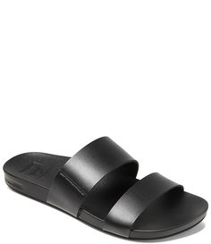 Synthetic Slide Sandals With Gel Cushioning, Open Toe Synthetic Slides With Gel Cushioning, Beach Slides With Arch Support And Double Strap, Leather Double Strap Slides With Arch Support, Adjustable Double Strap Synthetic Slides, Synthetic Sport Sandals With Leather Footbed And Double Strap, Synthetic Double Strap Sport Sandals With Leather Footbed, Modern Double Strap Synthetic Slides, Dillard's