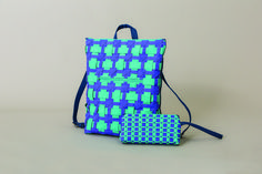 Image 3 Rectangular Woven Backpack For Travel, Woven Backpack For Daily Use, Woven Standard Backpack For Daily Use, Handmade Green Backpack, Modern Green Rectangular Backpack, Handmade Green Standard Backpack, Blue Rectangular Backpack, Painting Cookies, Cookies Royal Icing