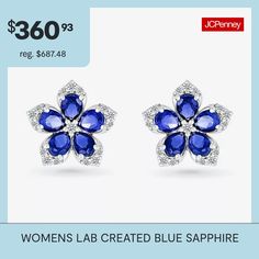 Diamond Clarity: I3Earring Back: Screw Back PostSetting: ProngShape: FlowerStone Cut: PearStone Millimeter Measurement: 4 Mm LengthDiamond Color: JMetal Color: WhiteEarring Length: 12.3mmEarring Width: 12.3mmRounded Carat Weight: 1/5 Ct. T.w.Care: Wipe CleanStone Type: 10 Lab Created Sapphire, 42 Genuine DiamondAuthenticity: Lab Created StoneBirthstone: September BirthstoneMetal: Sterling SilverCountry of Origin: Imported Flower Shaped Earrings For Anniversary, Flower-shaped Earrings For Anniversary, Anniversary Flower-shaped Earrings, Formal Blue Flower Earrings, Gemstone Flower Earrings, Blue Flower Shaped Earrings For Anniversary, Flower Cluster Earrings For Anniversary, Flower Stud Earrings, Flower Stud