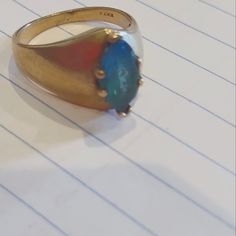 I've Been Owner So I Know It Is Authentic Vintage I Think Size 7 Needs Cleaning Make Reasonable Offer No Return Ask Questions Needs Better Pictures I Can Get Someone To Take Blue Topaz Ring, Topaz Ring, Vintage Colors, Blue Gold, Womens Jewelry Rings, Blue Topaz, Vintage Rings, Topaz, Cool Pictures