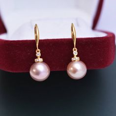 10-11mm Freshwater Pearl Drop Earrings - House Of Pearls Formal Drop-shape Akoya Pearl Earrings, Elegant Akoya Pearl Drop Earrings, Classic Drop Akoya Pearl Earrings, Elegant Rose Gold Pearl Earrings For Formal Occasions, Elegant Pear-shaped Rose Gold Earrings, Elegant Rose Gold Pear-shaped Earrings, Formal Rose Gold Pear-shaped Pearl Earrings, Classic Elegant Pearl Earrings, Classic Elegant Design Pearl Earrings