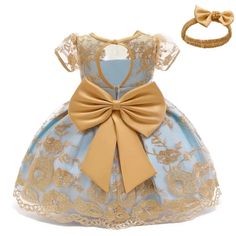 Dress Size 9 Months Baby Girl 9-12 Months Months Headband Blue Wedding Special Occasion New With Tags 12 Months And 9 Months Available Baby Princess Dress, Baby Girl Princess Dresses, Lace Costume, 파티 드레스, Girls Formal Dresses, Old Dresses, Girls Christmas Dresses