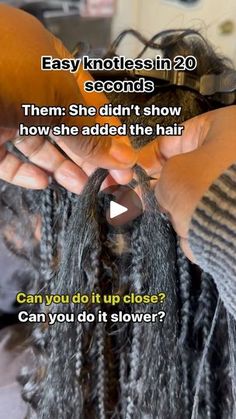 12K views · 2K reactions | Tips & Tricks with Nay By request 💕

 #2strandtwist #pov #tips #trick #braids #tuck #hairstyles #feedins #knotless #Boxbraids #tribal #tribalbraids #braid #helpothers #blessed #thankful #humble #grateful #vibe #work #happy  #tucking #knotlessbraids | Shortanee Young-Grant | Slomow · Vibe Knotless Braid, Braid Tutorial, Hair Life, Tips Tricks, Hairstyles, Plaits