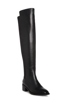 Blondo Sierra Waterproof Over the Knee Boot (Women) | Nordstrom Boots With No Heel, Waterproof Suede Boots, Tall Black Boots, Cutout Heels, Womens Riding Boots, Womens Combat Boots, Chelsea Boots Women, Hiking Boots Women, Black Boots Tall