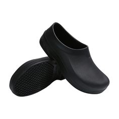 PRICES MAY VARY. 【Slip Resistant Shoes for Men Women】- With unisex styling, these work clogs in uniform friendly black are ideal for men or women who are on their feet all day and night, need strong slip resistance, and prefer an easy slip-on style. 【Professional Non Slip】- Patented outsole designed for maximizing slip resistance. So you can focus on your work without worrying about slippery floors. This outsole is slip resistant, water resistant and oil resistant. 【COMFORTABLE & SILENT】- Extrem Durable Black Closed Toe Clogs, Durable Black Round Toe Clogs, Nursing Shoes Comfortable, Non Slip Work Shoes, Kitchen Shoes, Chef Restaurant, Nurse Shoes, Chef Shoes, Comfortable Work Shoes