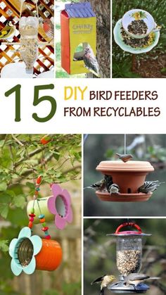 bird feeders that are made from recycled materials