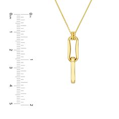 Birmingham Jewelry Item Number: BJ043984 Necklace Double Oval Link Pendant Necklace Embody luxury with a touch of chic when you wear this Double Oval Link necklace. Handcrafted in 14K gold, this necklace secures with a lobster lock and features a 2 inch extender. 14K Yellow Gold Chain Length: 16.00" - 18.00" Width: 1.05mm *The possibilities are not limited to the options in the dropdown. For pricing on further customizations & special size options, please call: 1-586-939-5100 Elegant Oblong Necklace With Adjustable Chain, Modern Oval Tarnish Resistant Necklace, Elegant Jewelry With Paperclip Chain And Oval Pendant, Elegant Jewelry With Oval Pendant And Paperclip Chain, Modern Oval Jewelry With Delicate Chain, Modern Oval Delicate Chain Jewelry, Elegant Oblong Necklace For Everyday Wear, Elegant Oblong Everyday Necklace, Elegant Everyday Oblong Necklace