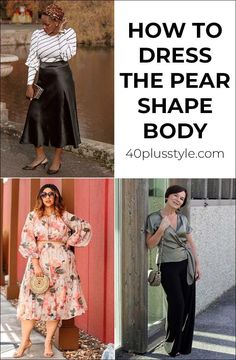 Fashion Lessons, Pear Shaped Dresses, Pear Shaped Women, Pear Body, Pear Body Shape, Flattering Outfits