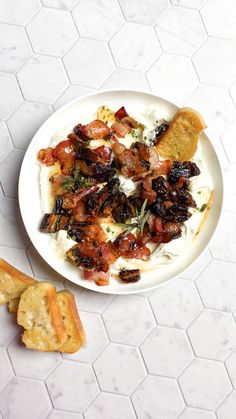 Whipped Goat Cheese with Bacon and Dates Goat Cheese Bacon And Date Dip, Date Goat Cheese Appetizer, Proscuitto Appetizers, Goat Cheese Recipes Appetizers, Date Jam, Bacon Dates, Cheese Recipes Appetizers, Whipped Goat Cheese, Goat Cheese Recipes